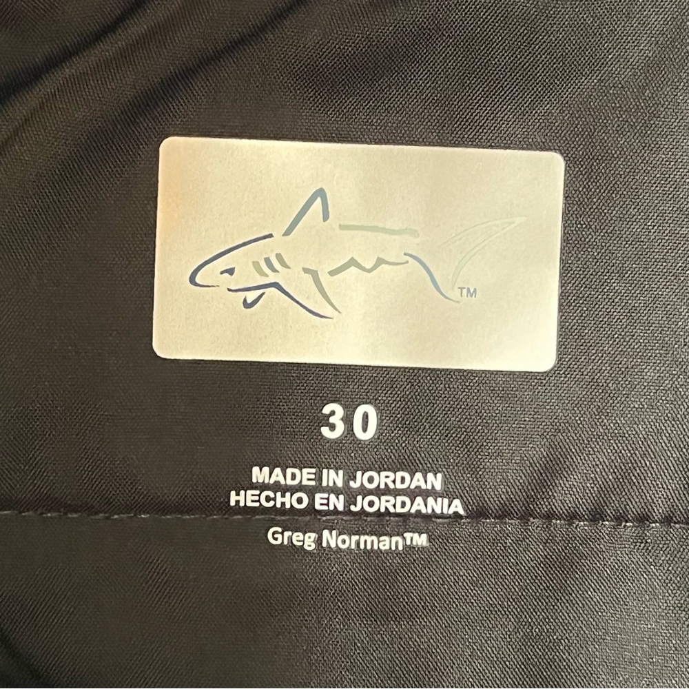 Greg Norman Collection Black Flat Front Performance Shorts - Picture 3 of 9